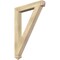 Ekena Millwork Traditional Arts & Crafts Rough Sawn Bracket, Douglas Fir, 4"W x 30"D x 42"H BKT04X30X42TRA03RDF - alternate 1